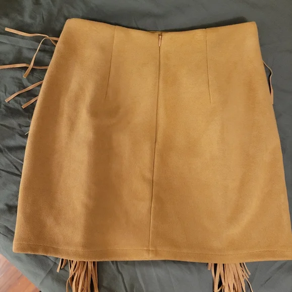 Fringe Western Mini Skirt - Picture 2 of 5